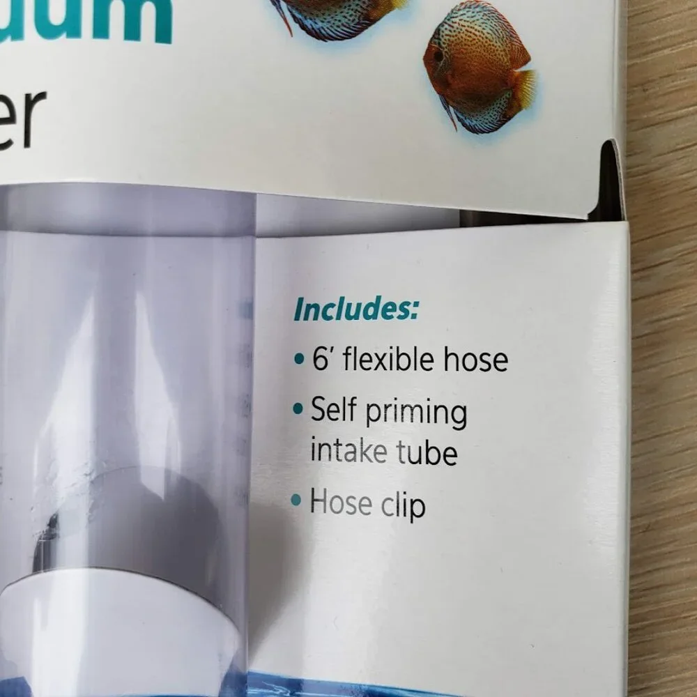 New Aqueon Aquarium Fish Tank Siphon Vacuum Gravel Cleaner Hand Syphon Pump Hose